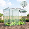 6.5 x 3.3ft Crop Cage, Garden Plant Protector with Single Zippered Door, Storage Bag and Ground Stakes, Green