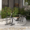 Soozier Vertical & Horizontal Bike Rack Bicycle Storage Stand with Adjustable Hooks, Fits 6