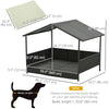 Outdoor Dog House Wicker Dog Bed with Soft Cushion Washable Cover, for Medium Large Dogs Indoor Outdoor, Cream White