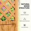Wooden Raised Garden Bed with Arch Trellis, 33