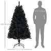 6ft Artificial Christmas Trees with Auto Open and Steel Base