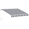 8' x 7' Retractable Awning, Patio Awnings, Sunshade Shelter with 280 g/m² UV & Water-Resistant Fabric and Aluminum Frame for Deck, Balcony, Yard