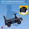 Kids Ride On Sliding Car with Hidden Under Seat Storage, Foot-to-Floor Design, Black