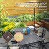 Square Patio Umbrella Base Holder, Outdoor Umbrella Stand, 17.7