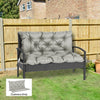 2-Seater Garden Bench Cushion Swing Chair Mat Replacement with Backrest, for Indoor and Outdoor, 39.4