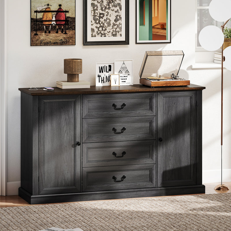 Farmhouse Sideboard with Charging Station, 58