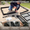 Expandable Patio Dining Table for 8-10 People, 60.6