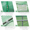 15' x 6.6' x 6.6' Walk-in Tunnel Greenhouse Garden Plant Seed Growing Warm House Outdoor Hot House w/ Roll Up Door, Windows, PE Cover Green