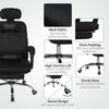Ergonomic Executive High Back Office Chair with Footrest,Lumbar Support,Grey