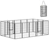 16 Panels Dog Playpen with Strap, Portable & DIY, for Large Dogs, for Yard, RV, Camping, Garden, 47