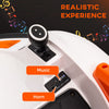 Qaba 12V Bumper Car for Toddlers, Ride On Car with 360 Degree Remote Control, Lights Music Horn, for 1.5-5 Years, Orange