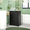 Bathroom Cabinet, Bathroom Storage Cabinet with 2 Drawers, Adjustable Shelf for Living Room, Entryway, Black