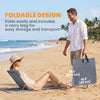 2 Pieces Beach Lounge Chair, Outdoor Folding Chaise Lounge Set w/ Pillow for Sunbath, Snap, Grey