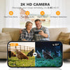 2K HD AI Camera Automatic Chicken Coop Door with APP, WiFi Solar Powered with 5200 mAh Large Battery, Alarm Driver