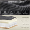 Sectional Sofa, L Shaped Sofa with Deep Seat, Movable Ottoman and Pillow-top Armrests