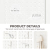 5.6 Ft. Tall 6-Panel Room Divider, Pegboard Panel Folding Privacy Screen, Partition Wall Divider for Bedroom, White
