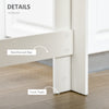Bar Table, High Top Pub Table with 4 Storage Shelves, Modern Bar Height Table for Home Bar, Kitchen