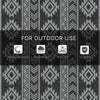 Reversible Outdoor RV Rug, Patio Floor Mat, 6' x 9' Plastic Straw Rug for Backyard, Deck, Beach, Camping, Black & Grey