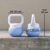 Soozier Soft Kettlebell, 22 lbs Kettle Bell with Anti-Slip Grip for Home Gym Weight Lifting and Strength Training