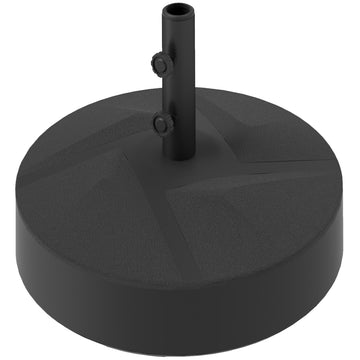 Patio Umbrella Base Holder, Heavy Duty Outdoor Umbrella Stand Base, Sand/Water Filled, Φ22