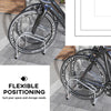 2-Bike Adjustable Bike Rack, Steel Bike Stand, Ground Mount Garage Organizer for Indoor and Outdoor Use, Silver