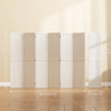 5.6 Ft. Tall 6-Panel Room Divider, Pegboard Panel Folding Privacy Screen, Partition Wall Divider for Bedroom, White