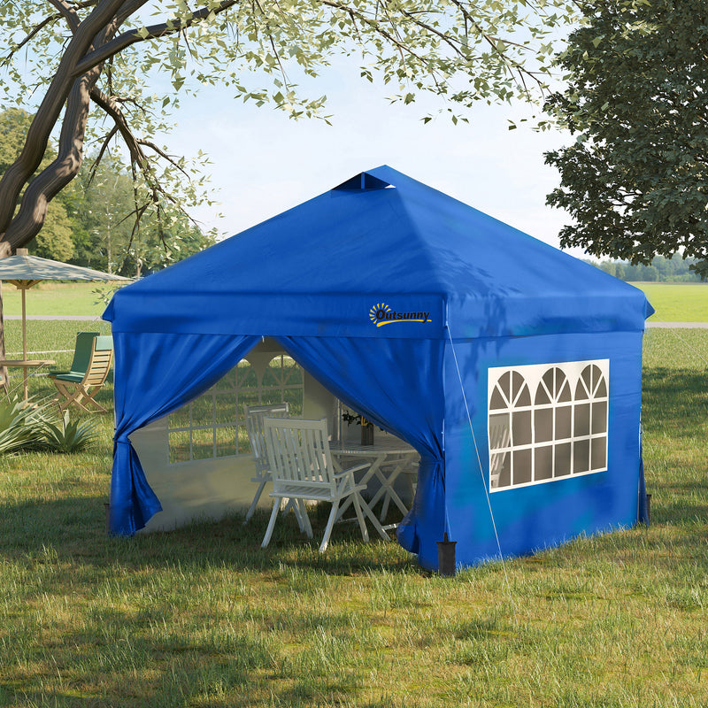 10' x 10' Pop Up Canopy Tent, Instant Sun Shelter, Tents for Parties, with Wheeled Carry Bag