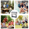 80 Quart Rolling Cooler Cart Ice Beer Beverage Cooling Bin for Outdoor Party, 35.4