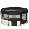 49.2-inch Soft Pet Playpen Folding Dog Pen Outdoor with Bag