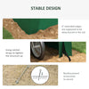 8' x 6' Carport with Sidewalls and Roll-up Door, Outdoor Storage Shelter for Motorcycle and Car, Green