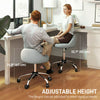 Salon Stool, Adjustable Rolling Stool, Grey