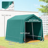 7.9' x 6.6' Garden Storage Tent, Patio Storage Shelter w/ Metal Frame and Double Zipper Doors