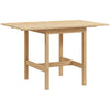 Solid Wood Kitchen Table, Farmhouse Drop Leaf Tables for Small Spaces, Folding Dining Table, for Up to 4 People, White