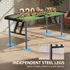 Soozier Poker Table Foldable, 72