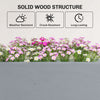 Wooden Raised Garden Bed with Legs, 72