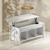 Lift Top Coffee Table, Modern Center Table with Storage Shelves and Hidden Compartment for Living Room, 41