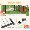 Heavy Duty Dog Playpen, 16 Panels Pet Playpen Dog Fence, Portable Puppy Exercise Pen, with 2 Doors Locking Latch, Outdoor or Indoor Use 23.5