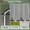 Portable Bicycle Shed with Galvanized Steel Frame and Large Door, Waterproof Outdoor Shed for Garden Tools, Light Grey