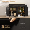 Kitchen Island with Storage, Rolling Kitchen Cart with Charging Station, Drop Leaf, Spice Rack, Towel Rack, Drawers, Black