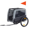 Dog Bike Trailer, Pet Cart Bicycle Carrier with Support Feet, Large Wheels, 2 Doors