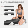 Soozier Adjustable Exercise Step Platform, 3-Level with Risers 4