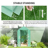 Walk-in Greenhouse Outdoor Portable Plant Flower Growth Warm House with Roll-up Door, 73