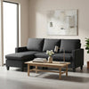 L-Shape Sofa, Modern Sectional Couch with Ottoman, Corner Sofa for Living Room