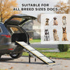 Foldable Dog Car Ramp with Support Leg, Non-Slip TPR Surface, 69