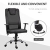 Ergonomic Office Chair with Thick Padded Headrest, Mesh Computer Desk Chair with Tilt Function, Armrest