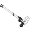 Folding Hand Truck and Dolly with 2 Wheels for Moving, Heavy Duty Luggage Handcart, Aluminum Box Cart with 3 Level Adjustable Telescoping Handle for 154lbs Load Capacity