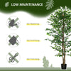 6ft Artificial Trees Ficus, Indoor Fake Plant with Pot, for Home Decor