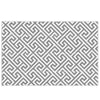 Reversible Outdoor RV Rug, Patio Floor Mat, 5' x 8' Plastic Straw Rug for Backyard, Deck, Beach, Camping, Grey & White