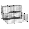 Small Animal Cage Rabbit Cage with Door, Guinea Pig Playpen, Small Animal Fence for Bunny, Chinchilla, Freret, Chinchilla, Indoor and Outdoor Use, Total 31 Panels, 41.3