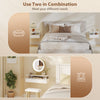 Floating Nightstand Set of 2, Wall Mounted Bedside Table with Drawer and Shelf, Small Night Stand for Bedroom